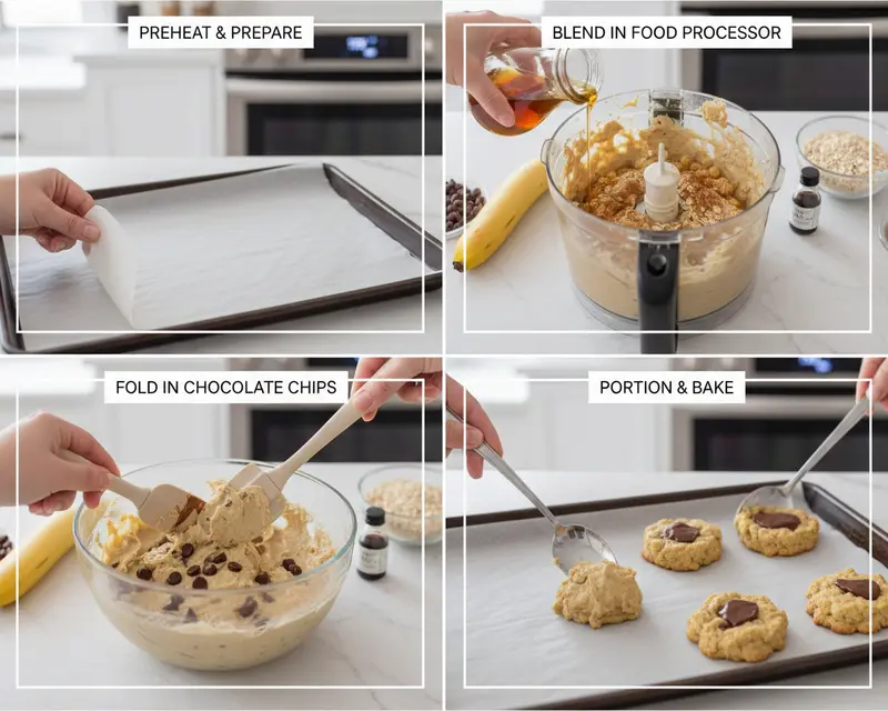 Banana Chickpea Cookies 3 cooking process
