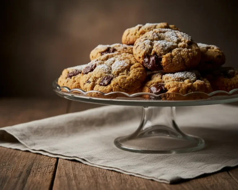 Beautiful plated banana chickpea cookies