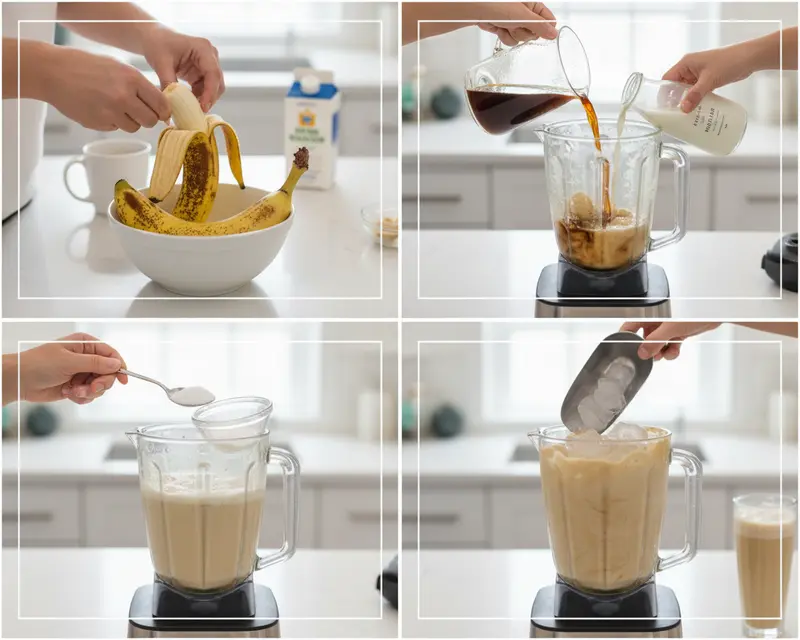 Banana Coffee 3 cooking process