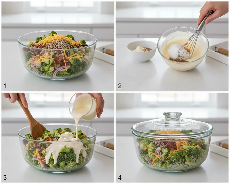 Broccoli Salad from Chicken Salad Chick 3 cooking process