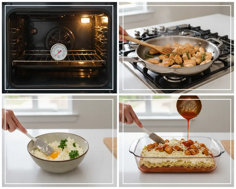 Chicken Rosemary Lasagna 3 cooking process