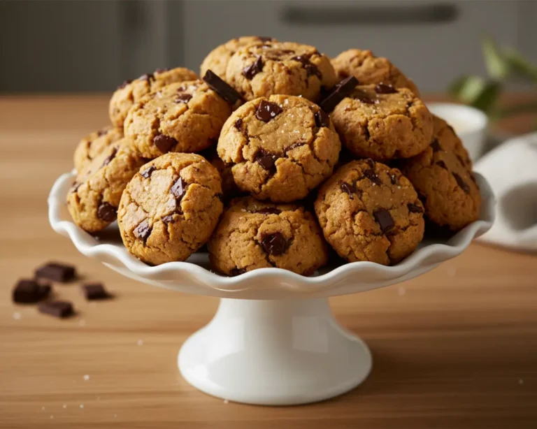Beautiful plated chickpea cookie dough energy bites