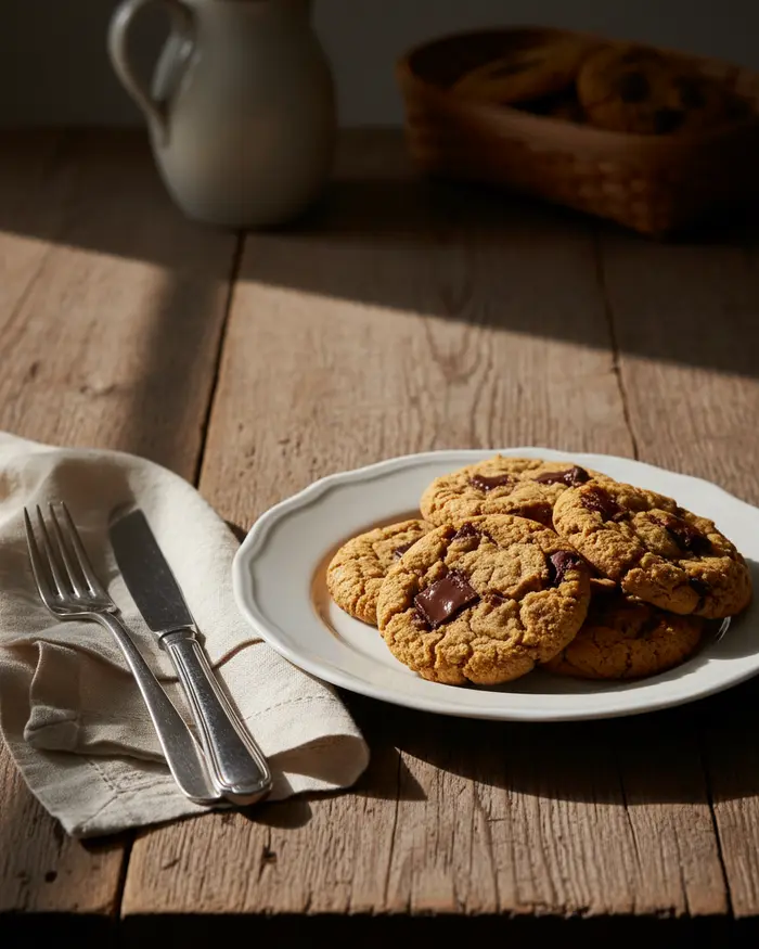 Chickpea Protein Cookies Recipe 4 final plated dish