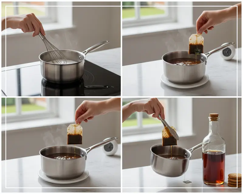 Earl Grey Syrup 3 cooking process