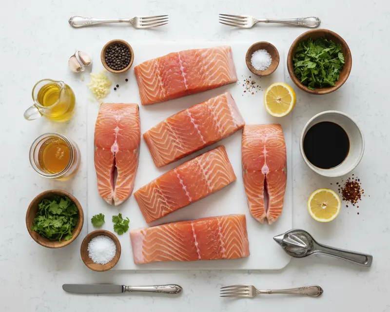 Honey Garlic Salmon 2 ingredients