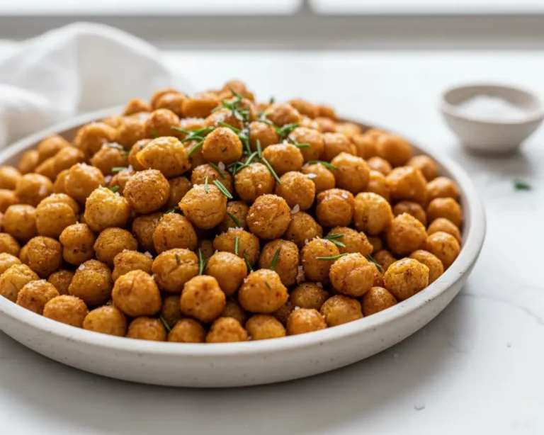 Beautiful plated how to bake chickpeas