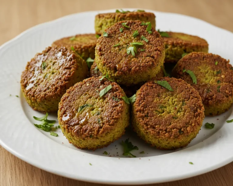 Beautiful plated how to make falafel with canned chickpeas