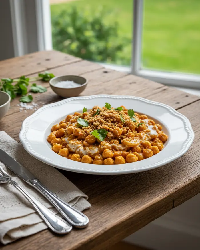 Marry Me Chickpeas with Coconut Milk 4 final plated dish