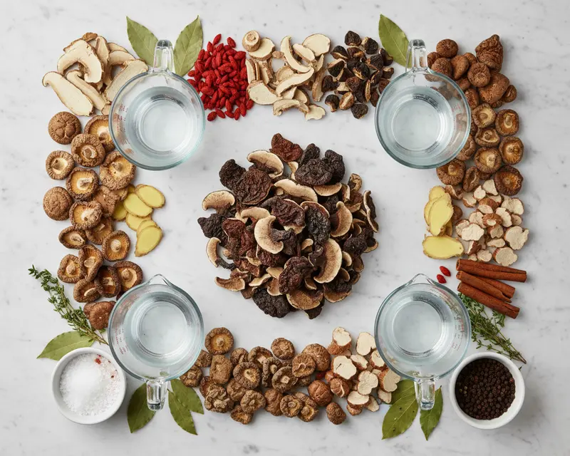 Mushroom Tea Recipe 2 ingredients