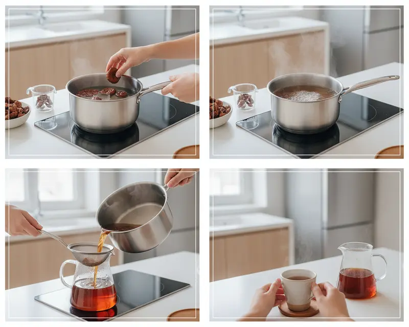Mushroom Tea Recipe 3 cooking process