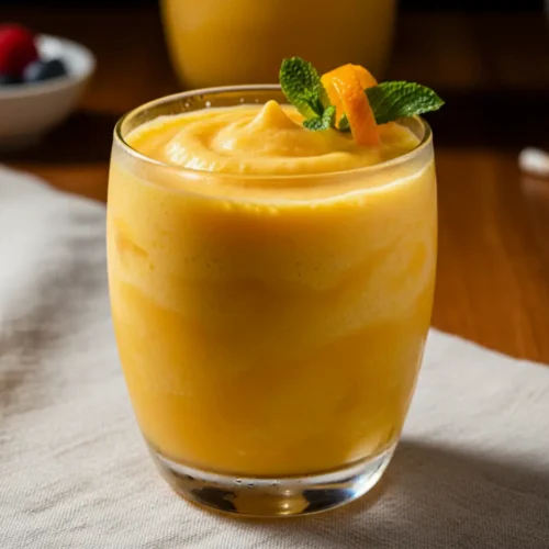 Beautiful plated Orange Julius Recipe