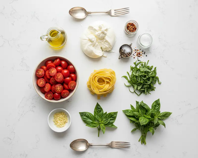 Pappardelle Burrata Pasta 2 ingredients