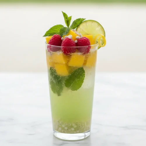 Beautiful plated water kefir