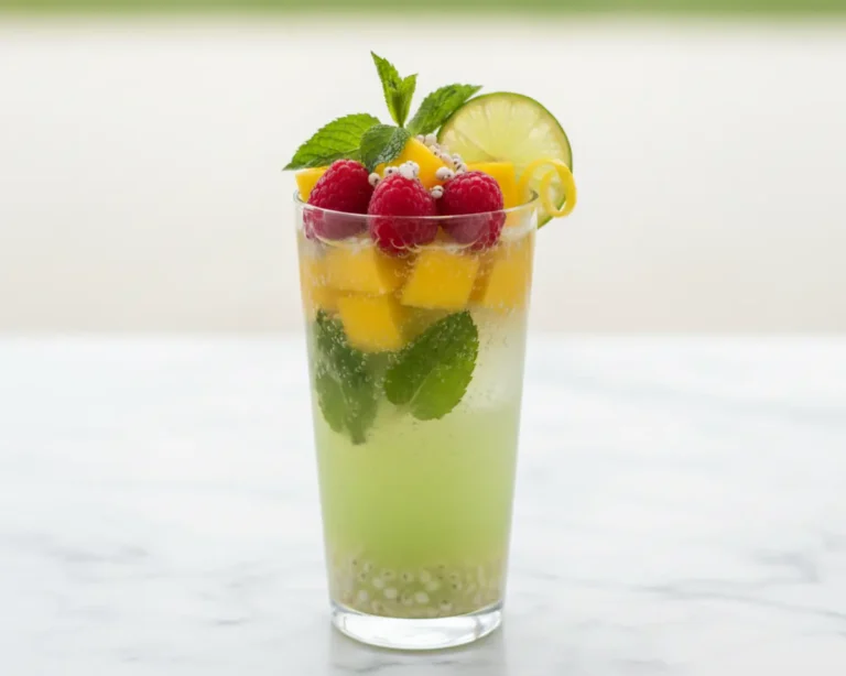 Beautiful plated water kefir