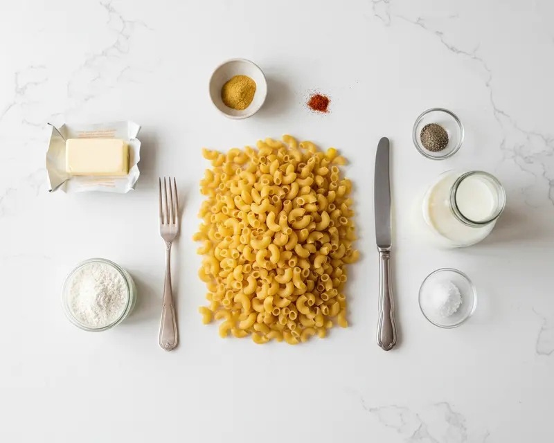 Baked Thanksgiving Mac and Cheese for Two 2 ingredients