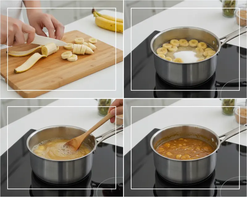 Banana Coffee Syrup 3 cooking process