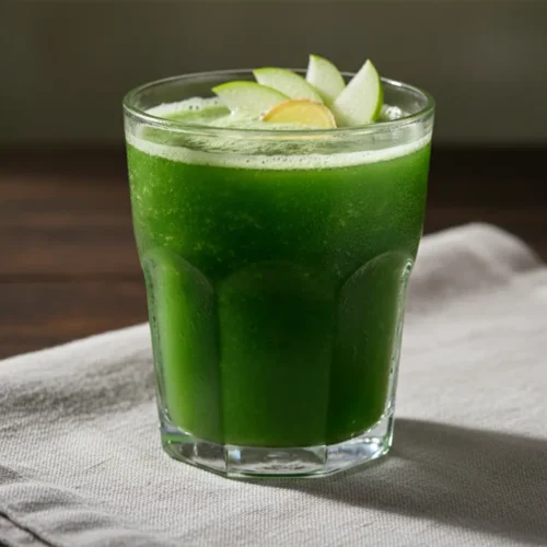 Beautiful plated cabbage juice recipe