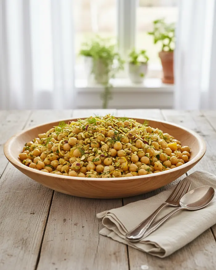 Chickpea Scoopable Salad 4 final plated dish