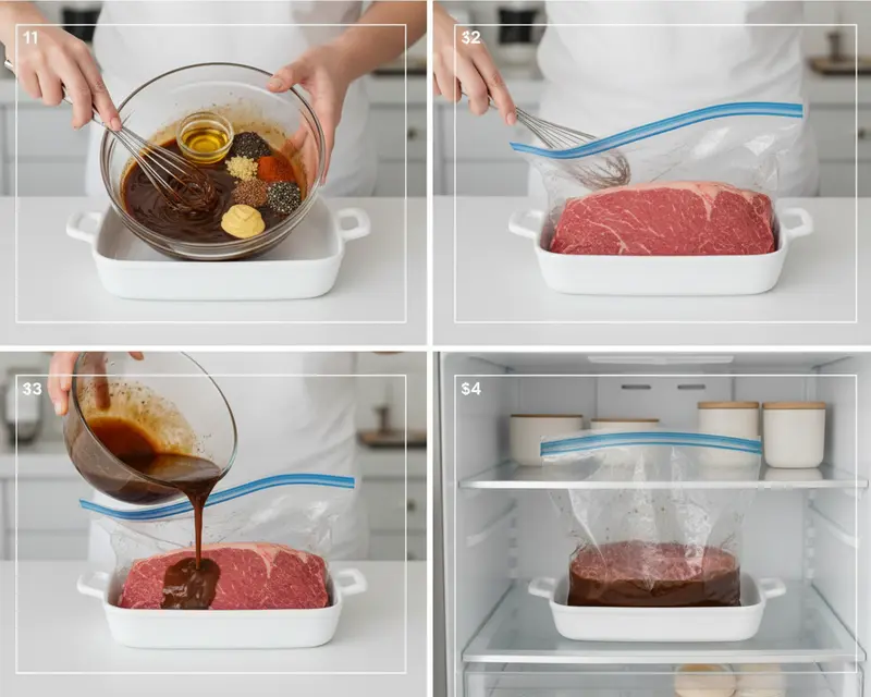 Coffee Steak Marinade Recipe 3 cooking process