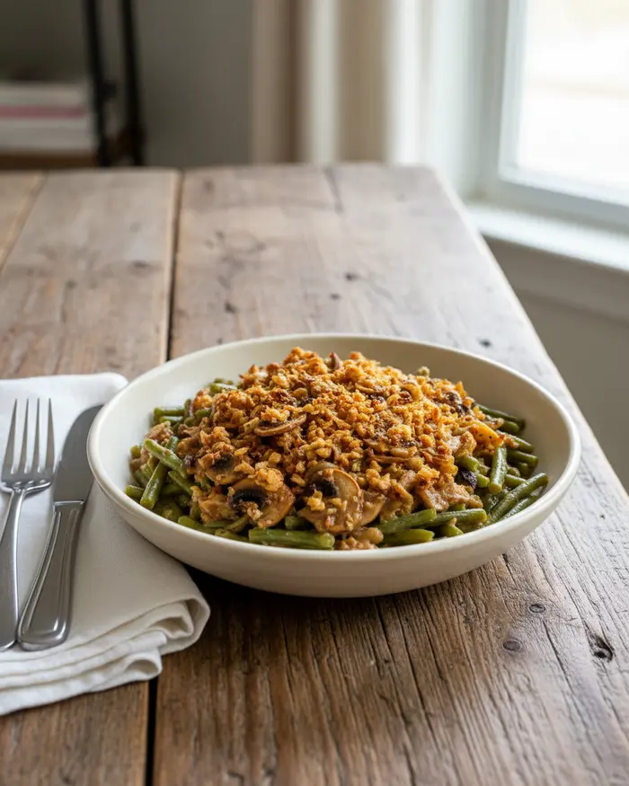 Green Bean Casserole for Two 4 final plated dish
