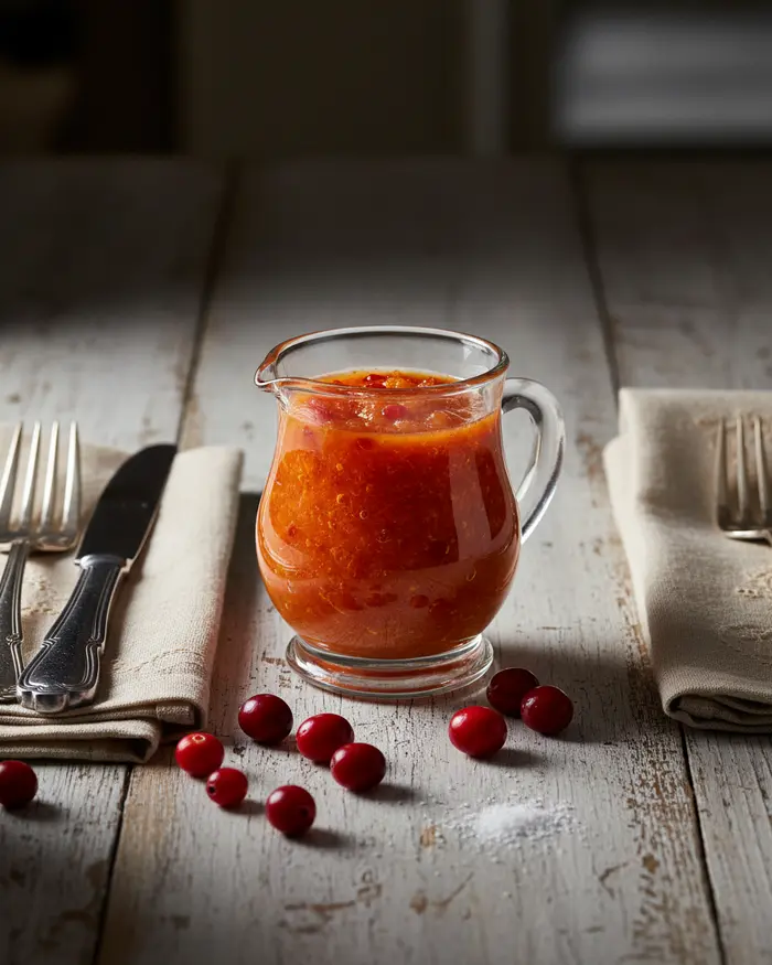 Homemade Cranberry Sauce for Two 4 final plated dish
