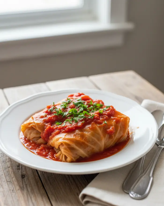 Hungarian Stuffed Cabbage Recipe 4 final plated dish
