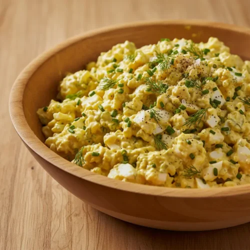 Beautiful plated Ina Garten Egg Salad Recipe