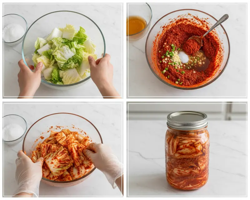 Korean Cabbage Recipe 3 cooking process