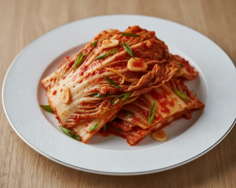 Beautiful plated korean cabbage recipe