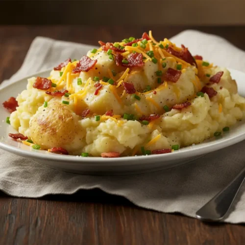Beautiful plated Mashed Potatoes for Two