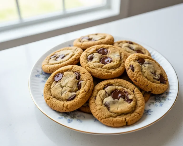 Beautiful plated Nestle Toll House Cookie Recipe