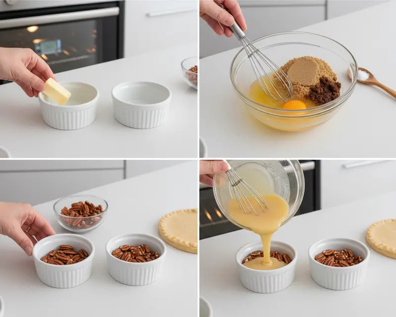 Pecan Pie for Two 3 cooking process