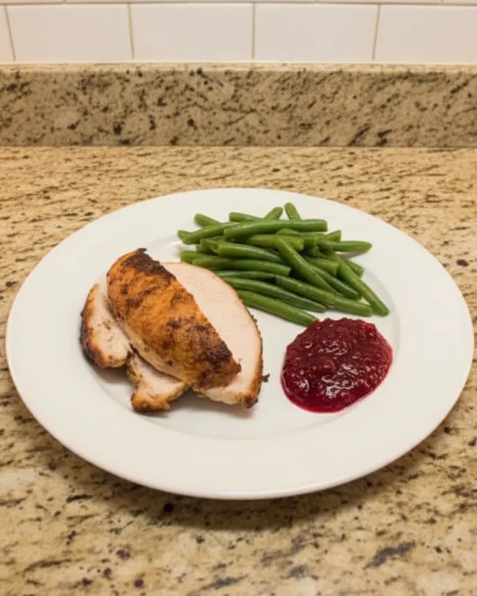 Holiday and Seasonal Crockpot for Two 2 small crockpot on a holiday table for two - one 2-quart crockpot centered on a small dining table set for two with white plates and a single