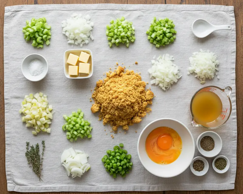 Southern Cornbread Dressing for Two 2 ingredients