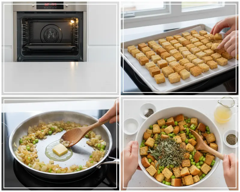 Stuffing for Two Without a Turkey 3 cooking process