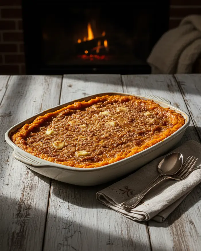 Sweet Potato Casserole for Two 4 final plated dish