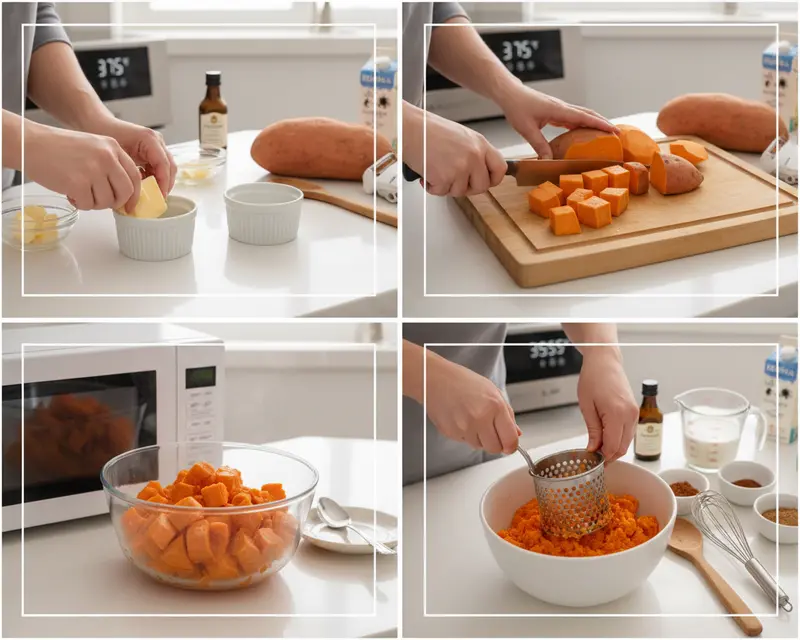 Sweet Potato Casserole for Two 3 cooking process