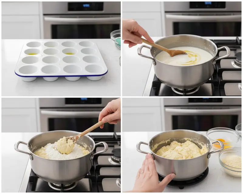 Thanksgiving Brazilian Cheese Bread 3 cooking process