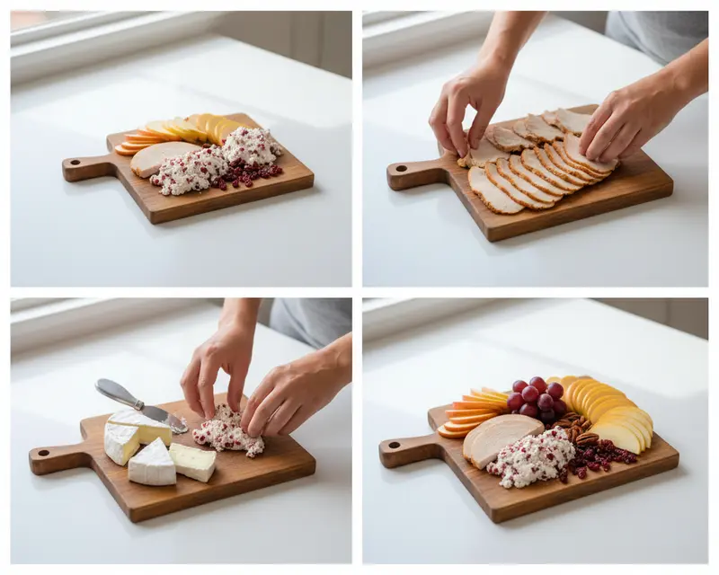 Thanksgiving Charcuterie Board for Two 3 cooking process
