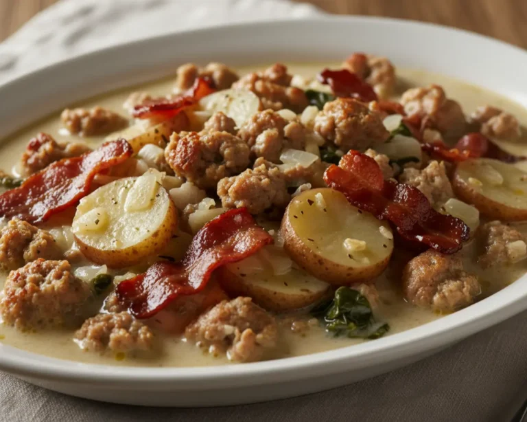 Beautiful plated Zuppa Toscana Recipe